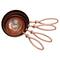 Hello Honey® Hammered Stainless Steel Scoops with Leather Tie Set